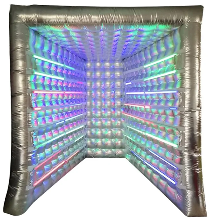 Inflatable RGB LED 360 Photo Booth Enclosure Wall 360 Photo Booth Enclosure Inflatable Backdrop For Event Party