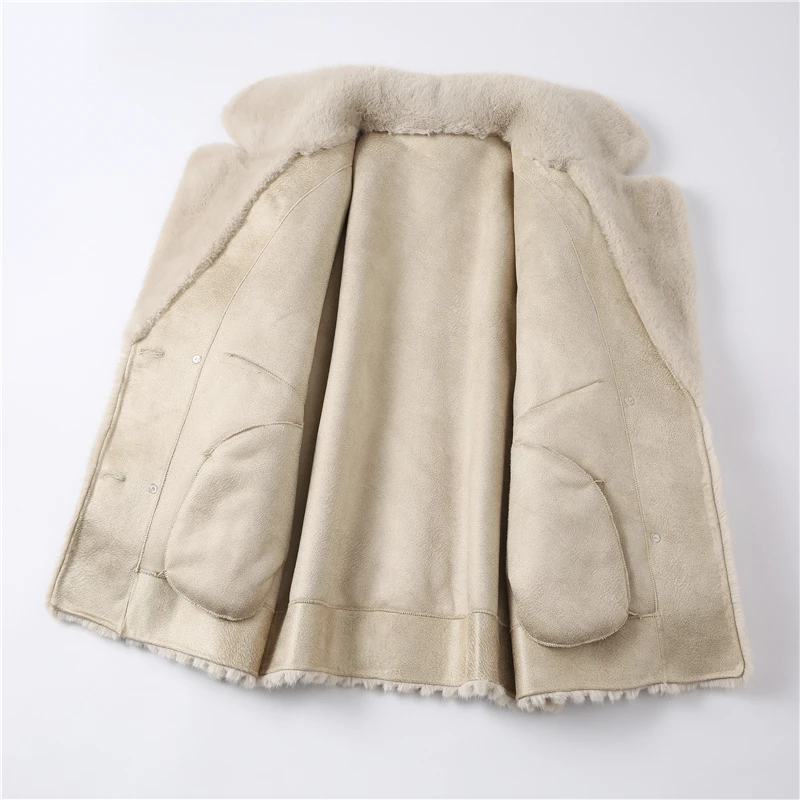 PUDI ผู้หญิงฤดูหนาว Warm Faux Mink Fur เสื้อแฟชั่น Classic Outwear H2906