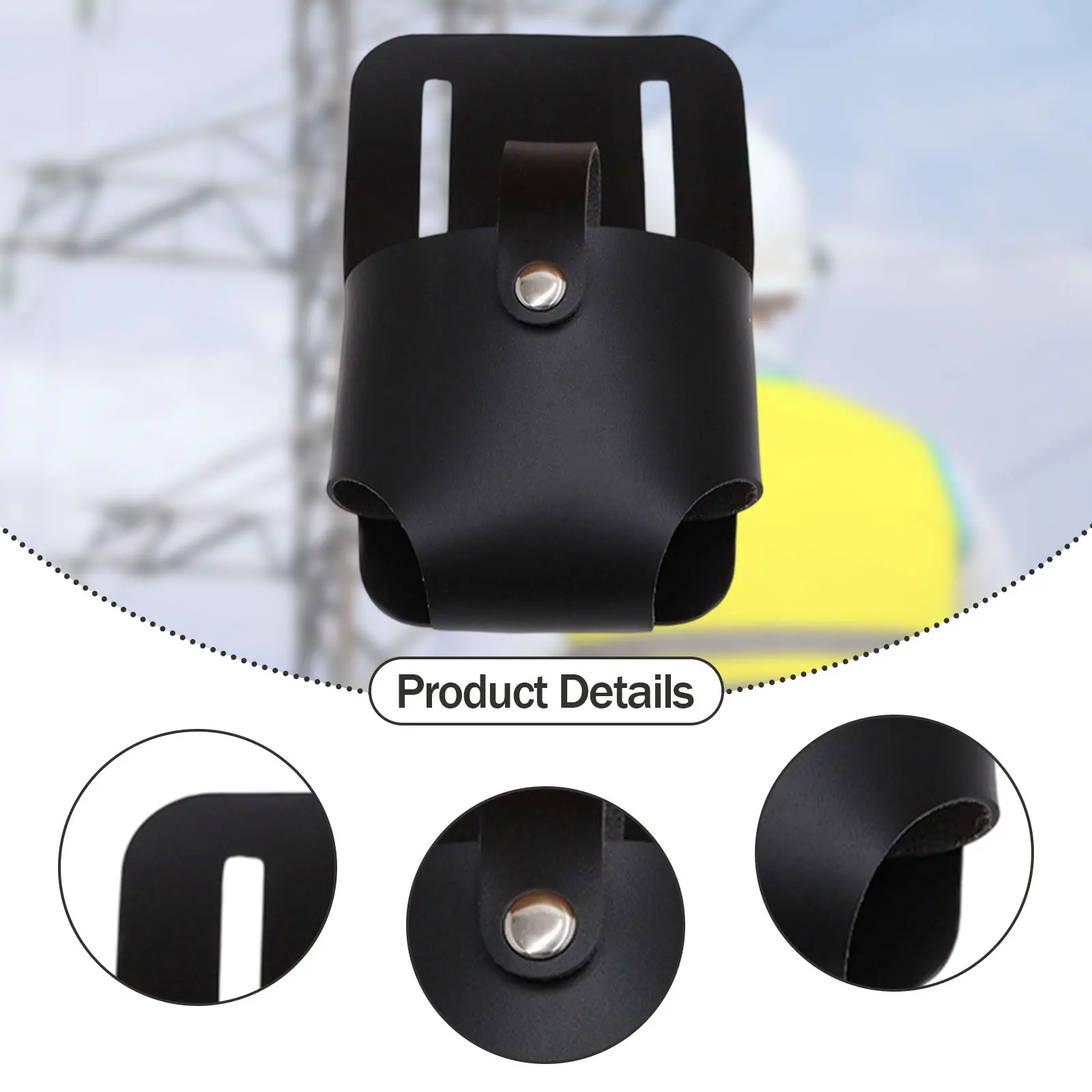 Custodia porta cintura per metro a nastro Accessori portatili per lavori di cantiere Idraulici Custodia porta cintura per metro a nastro Custodia in pelle PU artigianale