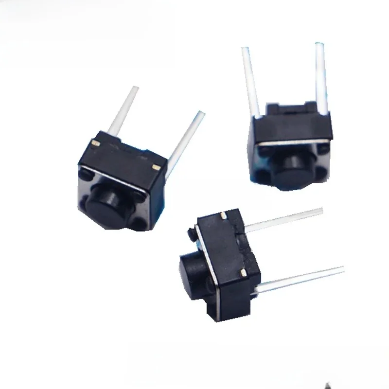 100 szt. Środkowe 2 piny 6*6*5 mm przełącznik dotykowy przełączniki przyciskowe 6x6x5mm 6*6*5mm DIP2 — zdjęcie 2