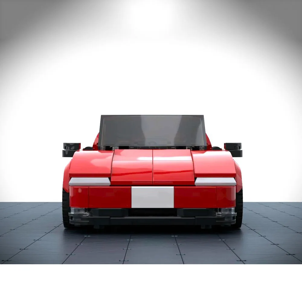 PolaDeer 308 ชิ้น MOC DIY ชุดประกอบรถยนต์เมือง รถสปอร์ตขนาดพกพา ปี 1983 รุ่น CRX ตัวต่อบล็อกของเล่น ของขวัญวันเกิดสำหรับเด็ก