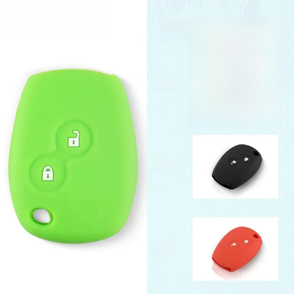 EllYYOU-Juste de clé de voiture en silicone, étui à distance FOB, 2/3 boutons, Renault Oke, Goo, DACIA, Sandero, Scenic, Megane, Captur, Twingo, Modus