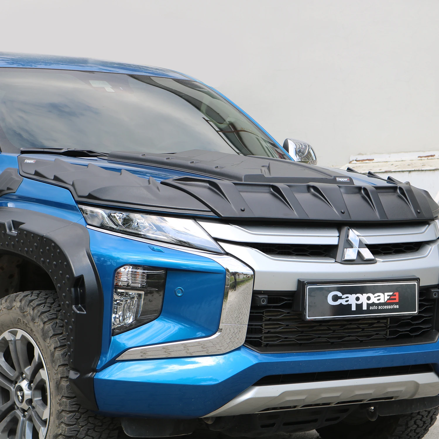 FOR MITSUBISHI L200 Dragon Pack Hood Protection 2019 To 2024 Hood Protector Spoiler Front Bug Shield Deflector - Sporty Racer