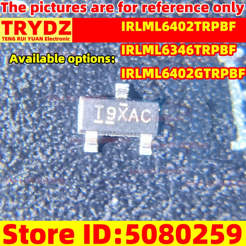 200-50ชิ้น IRLML6346TRPBF IRLML6402TRPBF IRLML6402GTRPBF IRLML6402 IRLML6346 IRLML6402 SOT-23