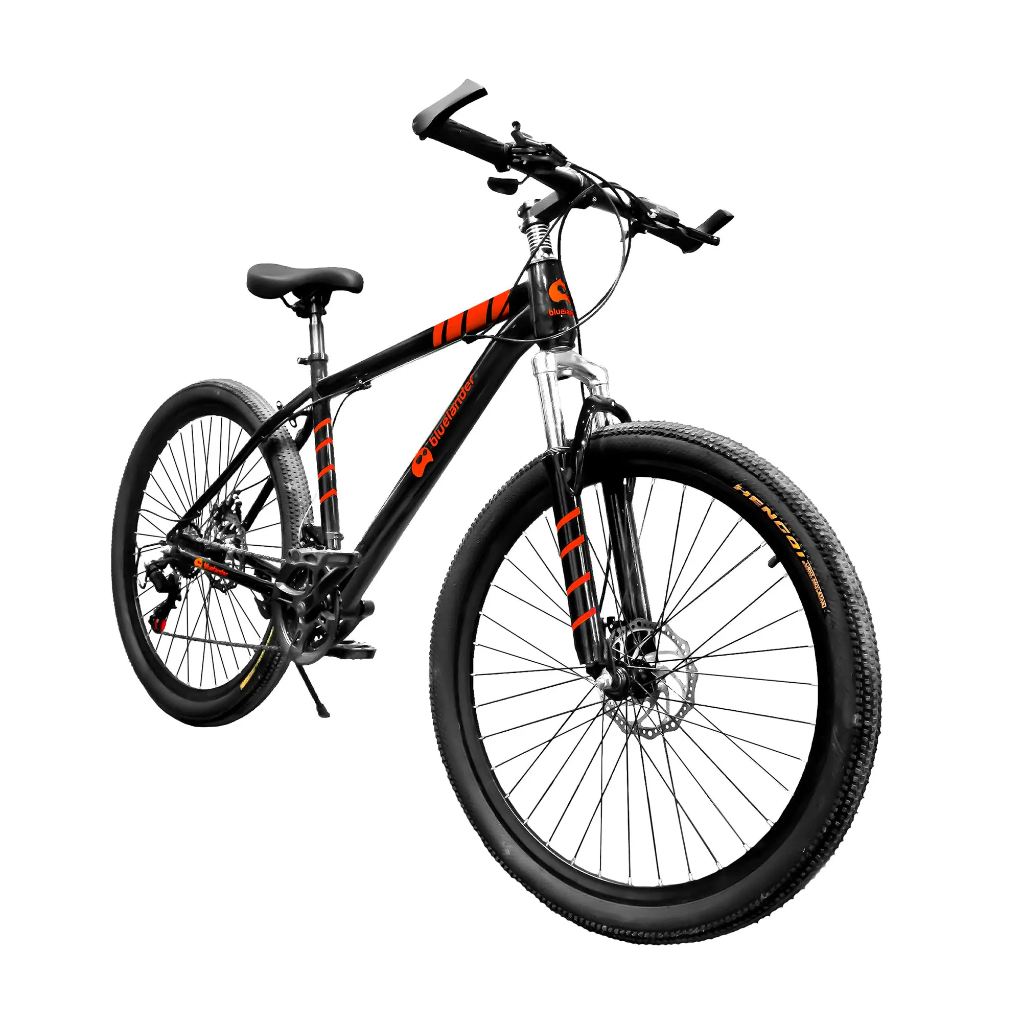 Bluelander Bicicleta de Montaña, Bicicleta Rodada 26, Marco y Estructura de Acero, Bici de Montaña 21 Velocidades, Bicicleta de Adulto, Doble Freno, Rines de Aluminio