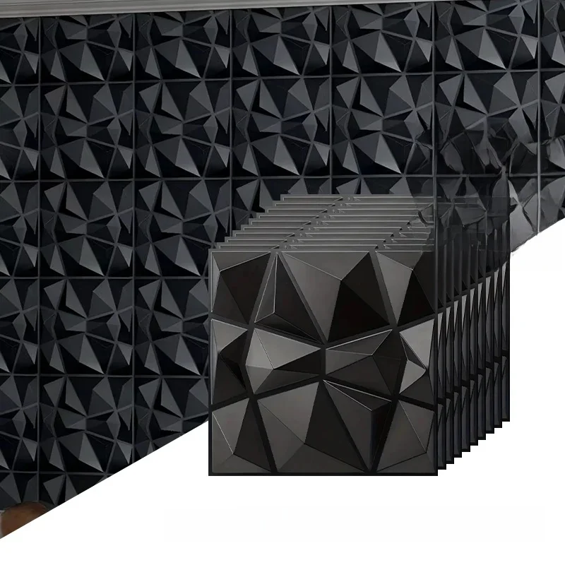 20 STKS 3D Wandpanelen 30x30 cm Indoor Wanddecoratie voor Woonkamer Slaapkamer Hotel Kantoor Muurschildering Tegel-paneel-Schimmel 3D Muursticker - afbeelding 2