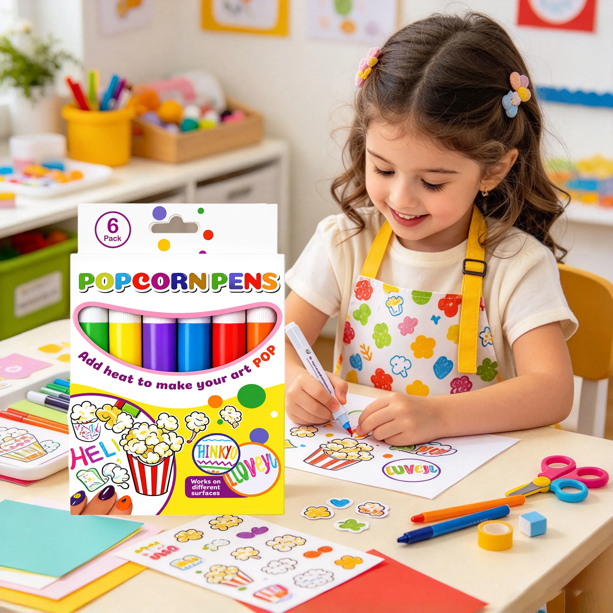 6 Kleuren Magic Popcorn Pennen - Copic Marker Sketch recensie en prijs