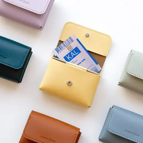 퍼니메이드 국내제작 2단 가죽 식빵 카드지갑