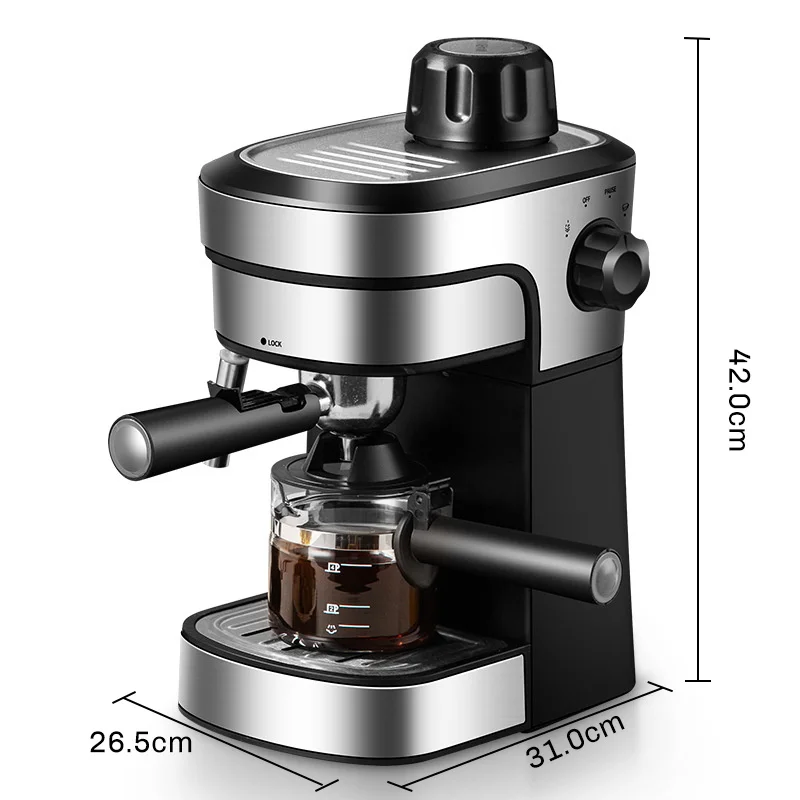 Espresso Machine, 0.5L Home and CommercialSemi-Automatic Coffee Machine , Latte, and Cappuccino, 800W Latte Coffee Latte EU Plug