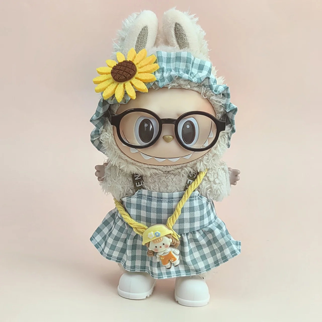 17cm Mini Plush Doll'S Clothes Outfit Accessories For Korea Kpop Exo Labubu dress Idol V1 V2 Strap skirt set Clothing Gift