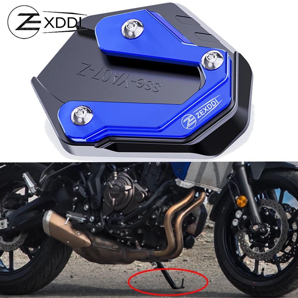 

ZEXDDI Enlarger Pad Fit For YAMAHA TRACER 700 GT 700GT Tracer 900 GT 900GT Motorcycle Kickstand Foot Side Stand Extension Plate