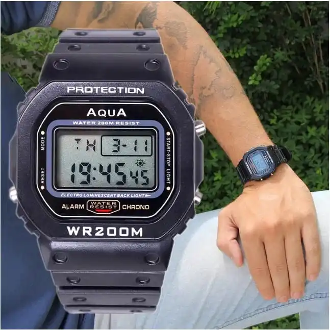 Aqua Original Digital G Sport AQUA GP-519 WR200M Men's Waterproof Watch