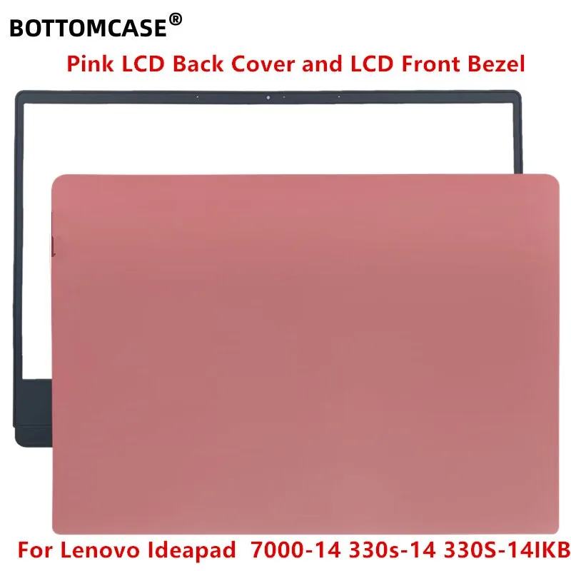 BOTTOMCASE® Pink New  For Lenovo Ideapad  7000-14 330s-14 330S-14IKB LCD Back Cover LCD Front Bezel