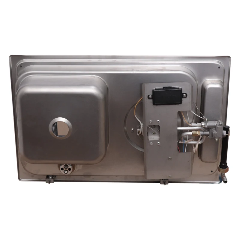 เตาแก๊สอเนกประสงค์สำหรับตั้งแคมป์ในรถบ้าน พร้อมฝาปิดกันฝุ่น ทำจากสแตนเลส พกพาสะดวก เหมาะสำหรับเรือ รถบ้าน ครัวกลางแจ้ง และการเดินทาง