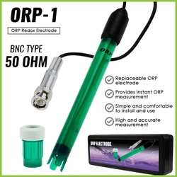 ORP-1 ORP Redox Electrode, BNC Type Connector Replacement Probe for Tester Meter Monitor Controller 300cm Extra Long Cable