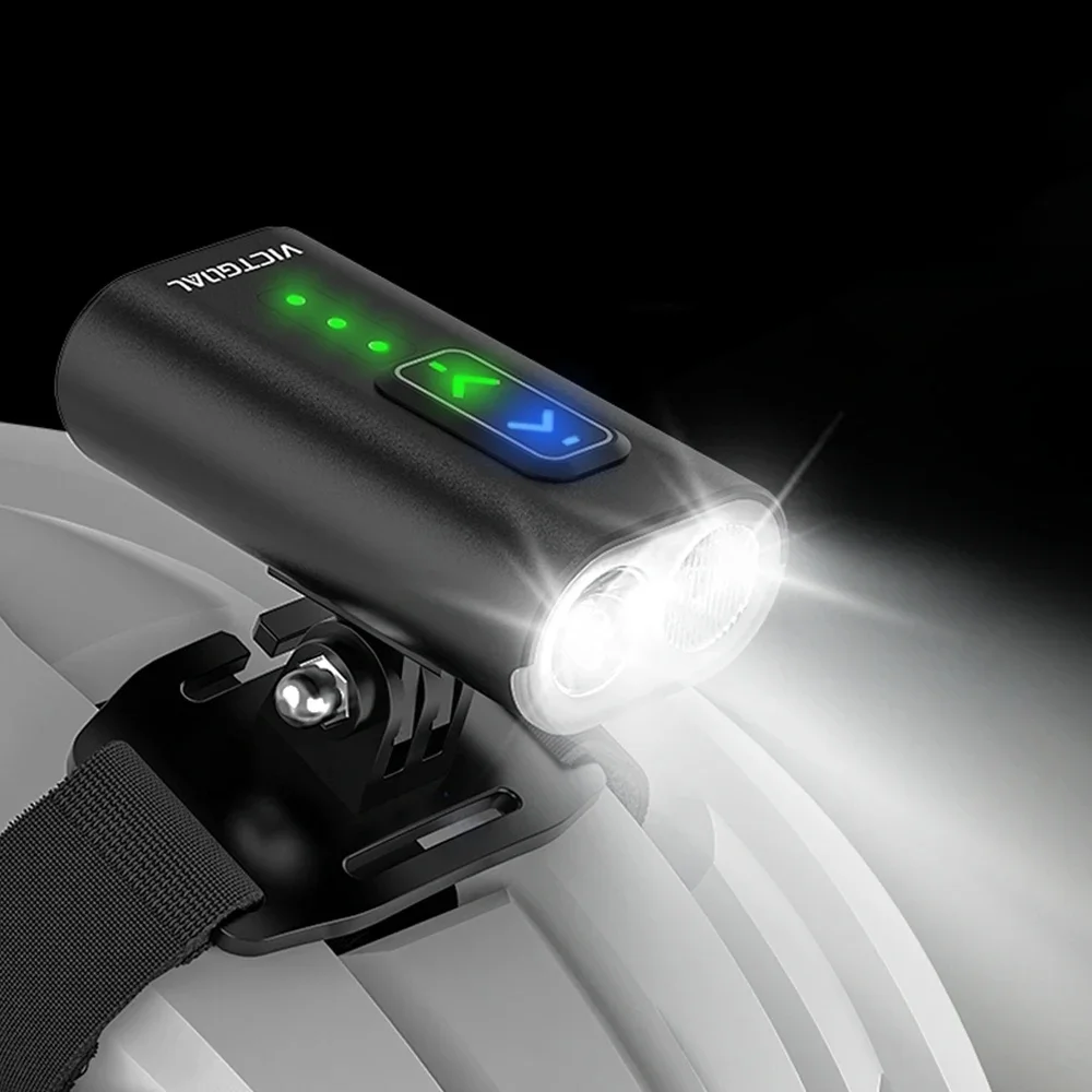 AliExpress Victgoal VICTGOAL Bicycle Light 1000LM Waterproof Bike Helmet Headlight Handlebar Type-C LED Flashlight MTB Cycling Scooter Front Lamp