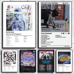 Popular Rock Band Red Hot Chili Peppers Music Album Cover Canvas Print Poster for Room Bar Aesthetic Art Home Wall Decor Picture