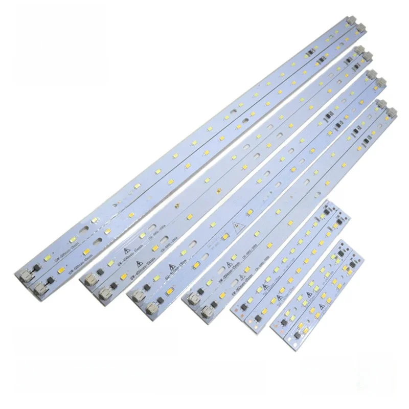 10-50szt 220V 230V LED Tube Bar Rigid Strip Driverless dla T5 T8 Tube 5W 6W 10W AC220V SMD 5730 led pcb Warm White Light Source — zdjęcie 2