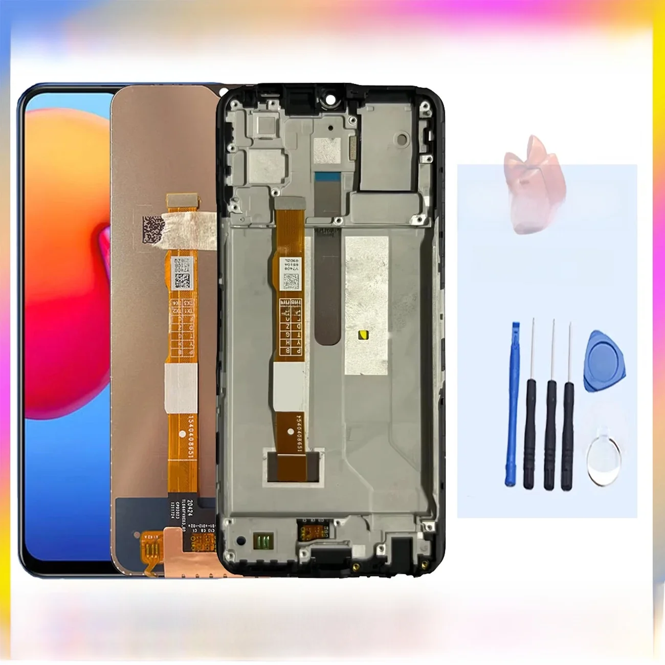 Oryginalny ekran dotykowy vivo Y72 5G z ramką V2041 V2060 Wyświetlacz LCD Naprawa telefonu Digitizer Części zamienne — zdjęcie produktu 7