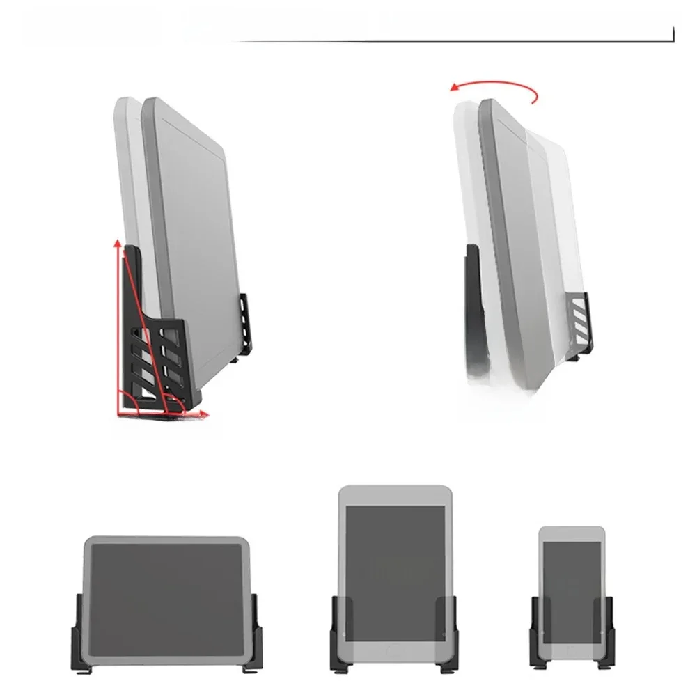 Support mural réglable pour tablette, support de téléphone pour iPad et iPhone, support rapide, accessoires de tablette, 2 pièces