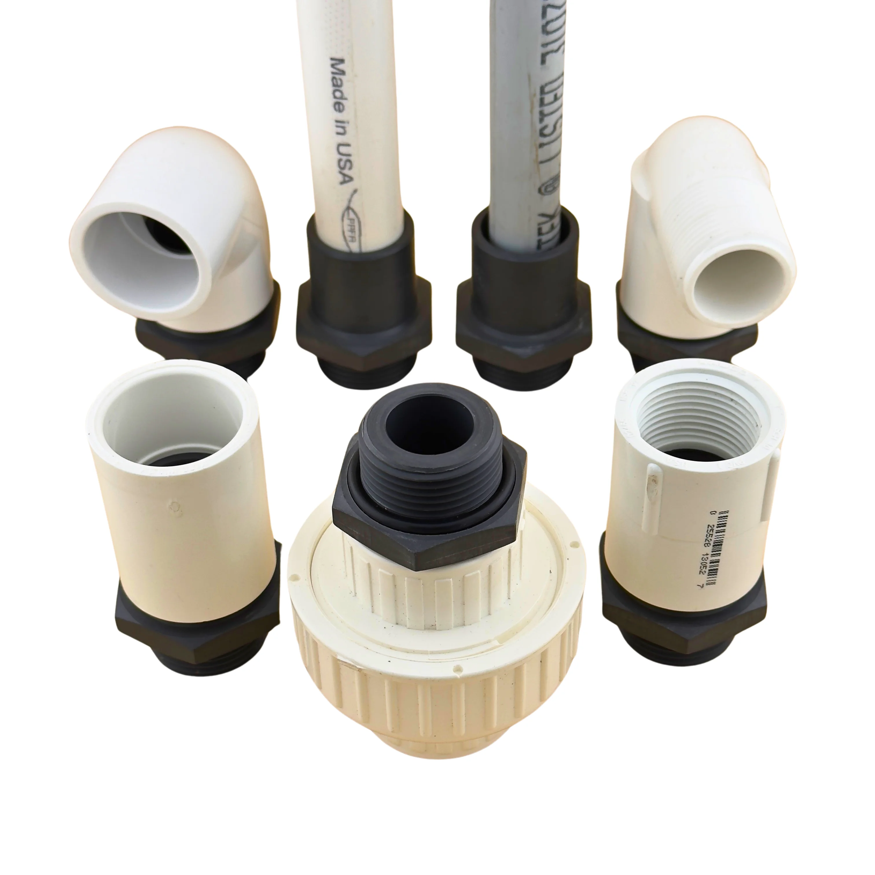 BSPP para adaptador de encanamento IPS, Slip Spigot-1 "com O-Ring, solda e material CPVC, 1: BSPPM-1", SCH40 80, Slip, 1"