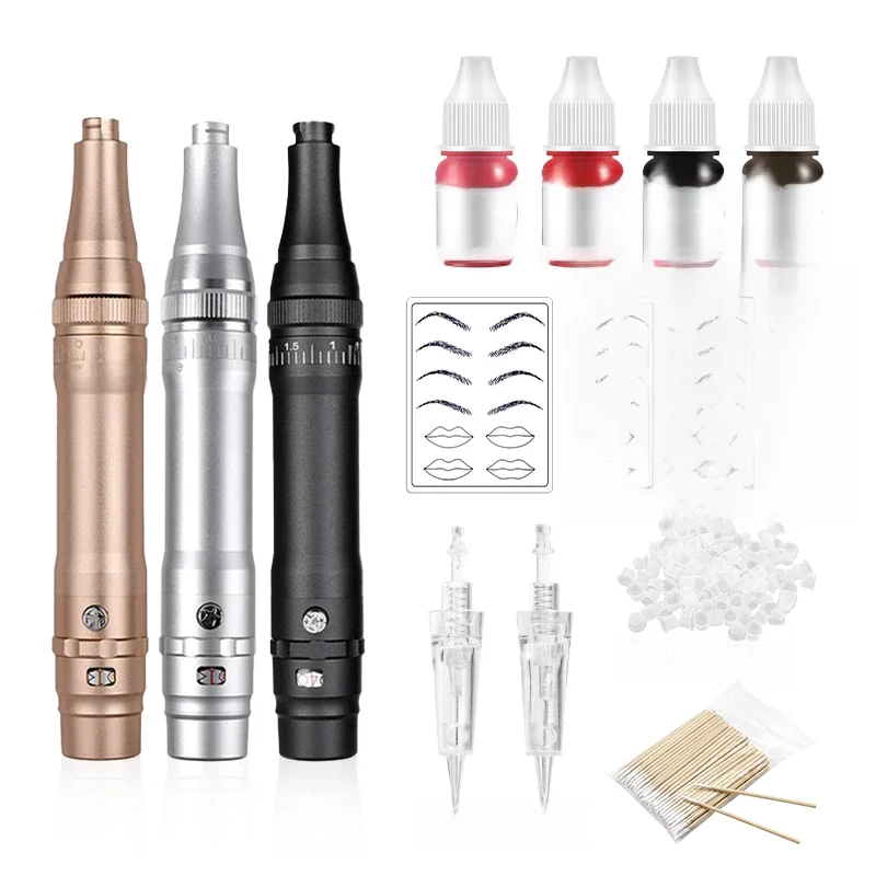 Tattoo Maschine Micro blades Kit Permanent Make-up Set Wireless Permanent Make-up Körper kunst