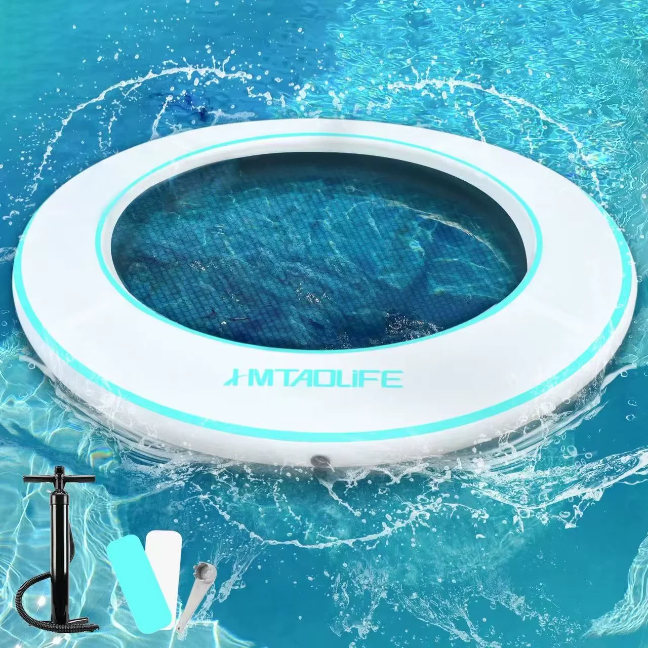 

Hamaca inflable portátil de PVC para deportes acuáticos, colchoneta flotante de gran tamaño para exteriores