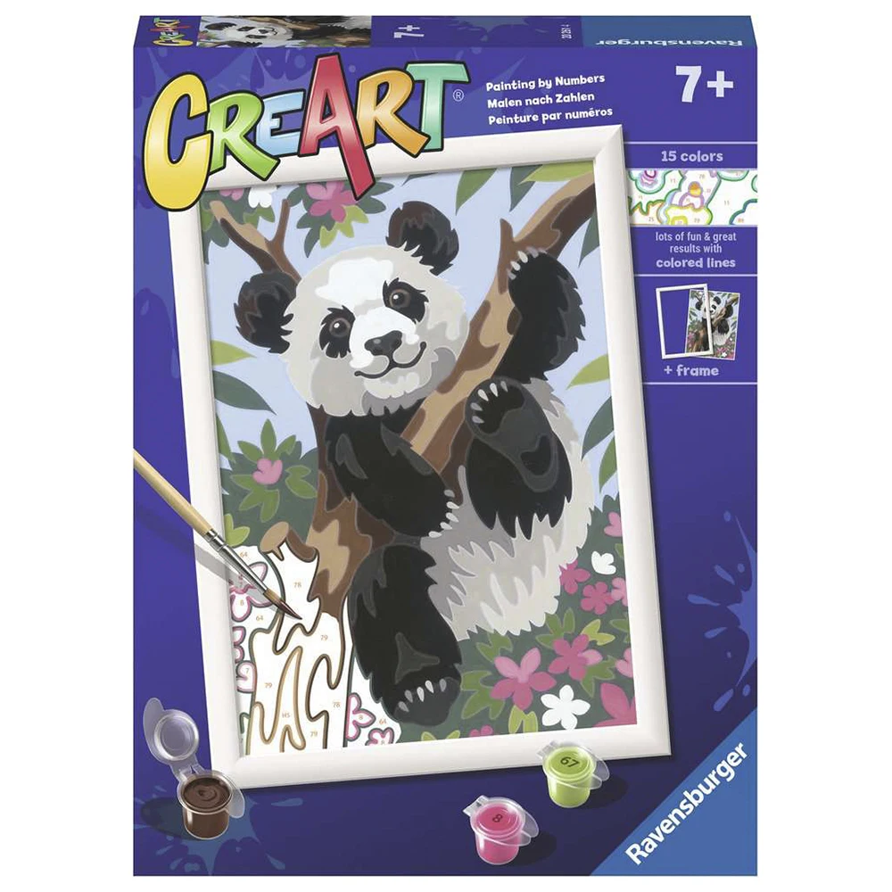 CREART KIT painting-PANDA, RAVENSBURGER, 20261, ORIGINAL, toys, boys, girls, gifts, collector, shop, new, games, family, puzzle, shop with official license