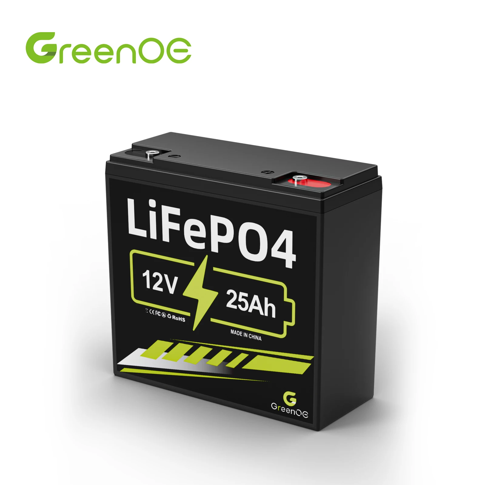 

Литиевая батарея глубокого цикла LiFePO4, 12 В, 25 Ач, перезаряжаемая 3000 циклов для скутера, автофургона, кемпинга на открытом воздухе, аварийного резервного копирования