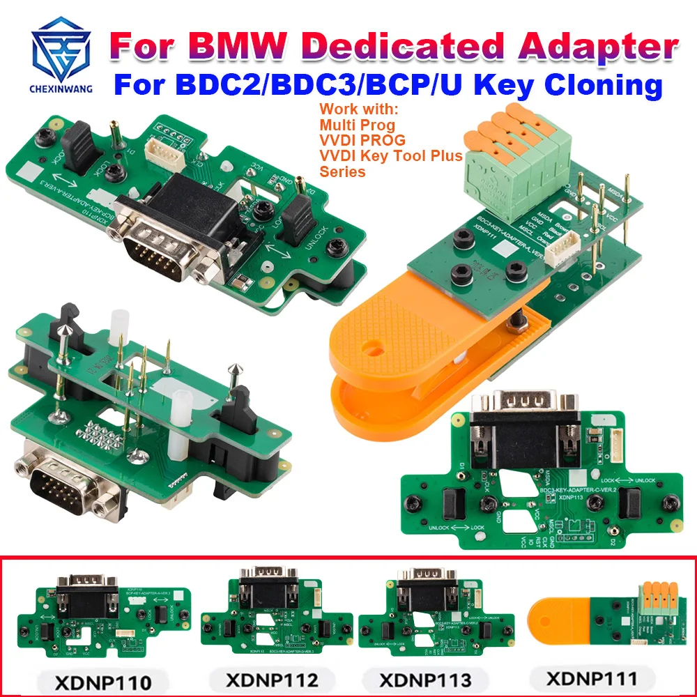 Xhorse For BMW Dedicated Adapter XDNPBDGL Solder-Free BDC2/BDC3/BCP/U Key Clone Work for Multi Prog VVDI PROG VVDI Key Tool Plus