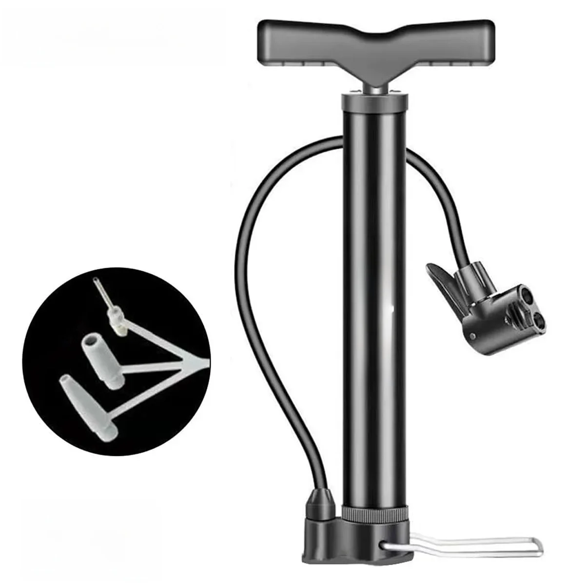 AliExpress NONE Manual Bicycle Tire Air Pump Bicycle Pump Suitable For Road And Mountain Bikes Portable Ground Pump Presta Valve Adapter