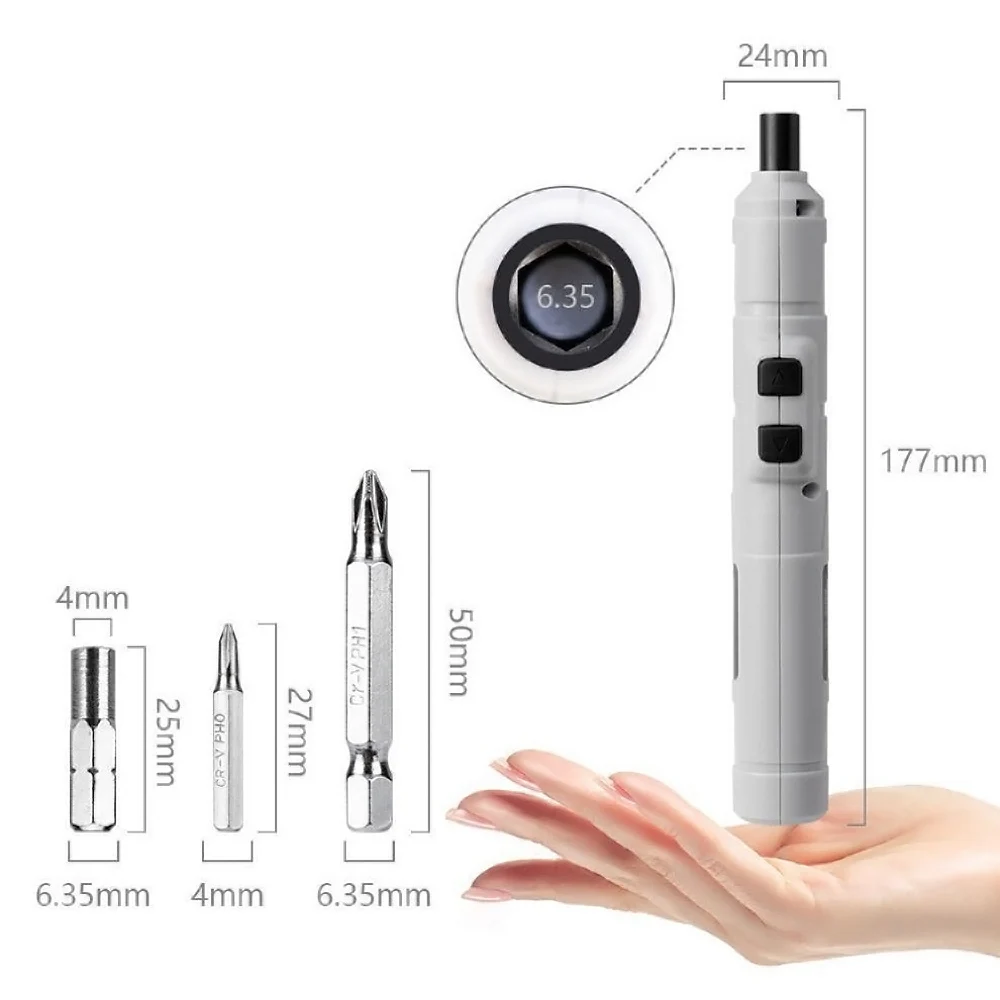 STONEGO 3.6V USB Wireless Electric Screwdriver Rechargeable Lithium Battery Pen Type Micro Precision Electric Screwdriver Set