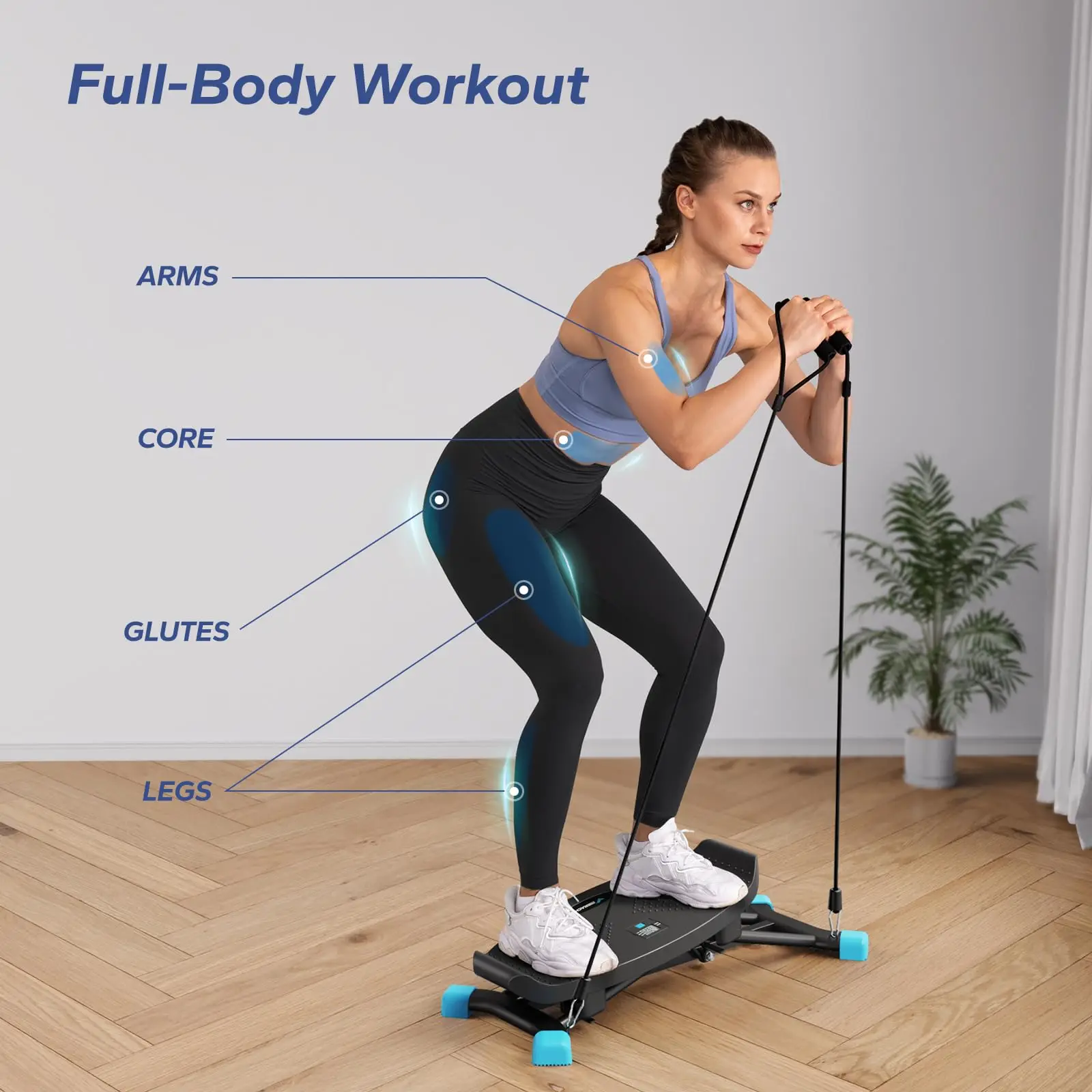 MERACH Ski Machine Simulated Ski Training Machine Leg Exercise Fun Cardio Fitness Machine Full Body Aerobic Exercise Equipment