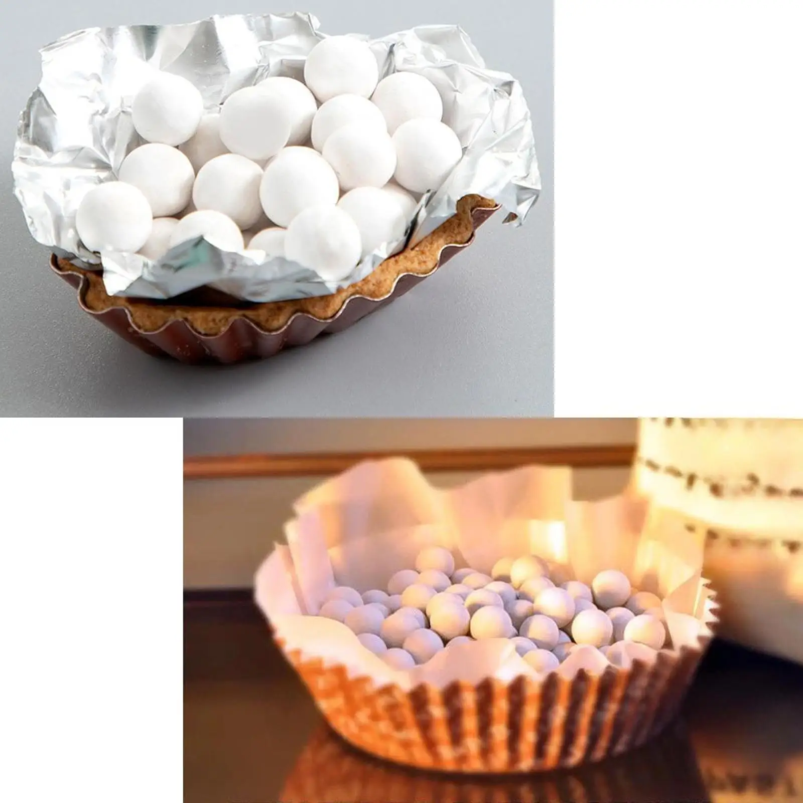 Ceramic Pie Weights 500g Blind Baking Accessories Heat Resistant Pie Crust Weights for with Drawstring Storage Bag Wedding Party
