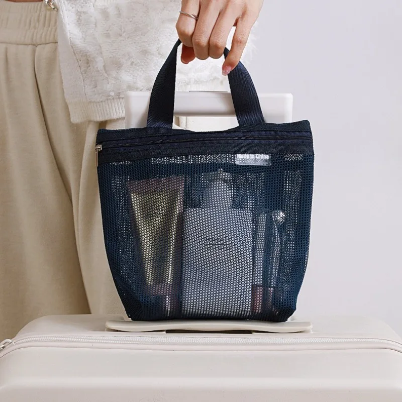 

Сетчатые сумки для хранения туалетных принадлежностей для макияжа, портативные дорожные сумки для мытья тела, инструменты для душа, органайзер, подвесной косметический органайзер, сумка