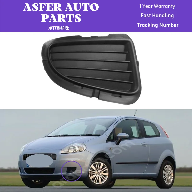 FRONT BUMPER SHUTTER RIGHT LEFT GRILL PROTECTOR FOR FIAT GRANDE PUNTO 2006-2009 HIGH QUALITY 735410805 735410808