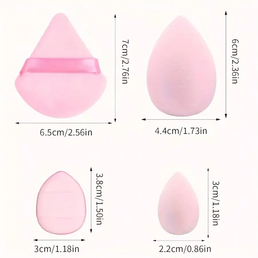 Juego de 12 esponjas de maquillaje profesionales, licuadoras de belleza suaves y respetuosas con la piel, sin látex para base líquida/polvo impecable