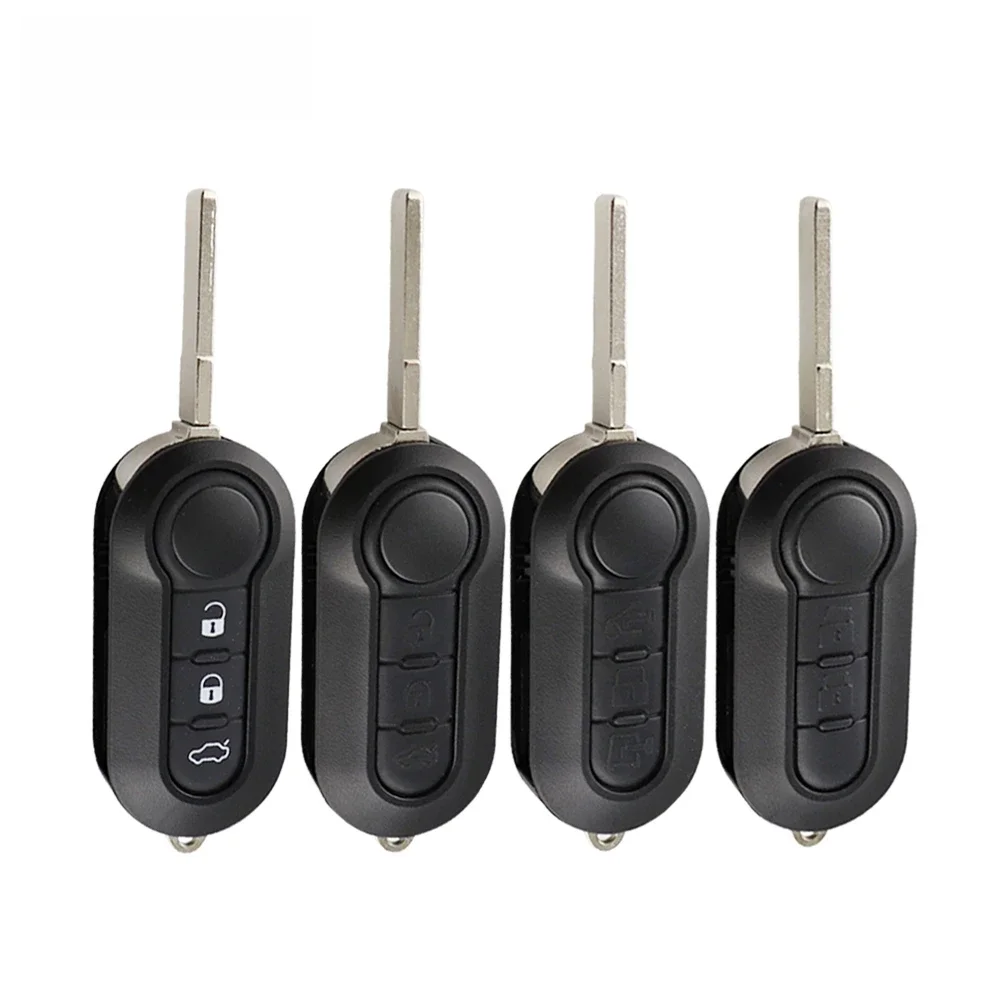 YIQIXIN clé à distance modifiée à 3 boutons pour Fiat 500 Panda Punto Bravo Stilo Ducato citroën cavalier Peugeot Boxer SIP22 clé rabattable