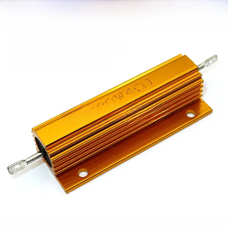 100W Aluminium Power Metal Shell Case Draadgewonden Weerstand 0.01-100K 1 0.5 1 2 4 6 8 10 20 100 150 200 300 500 1K 10K ohm - afbeelding 2