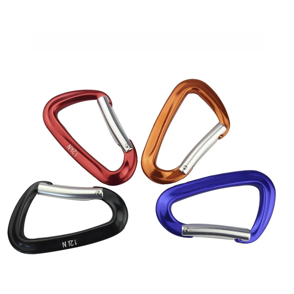 Mousqueton à manille en aluminium 7075 D pour Aviation, mousqueton pour porte-clés, hamac, Camping