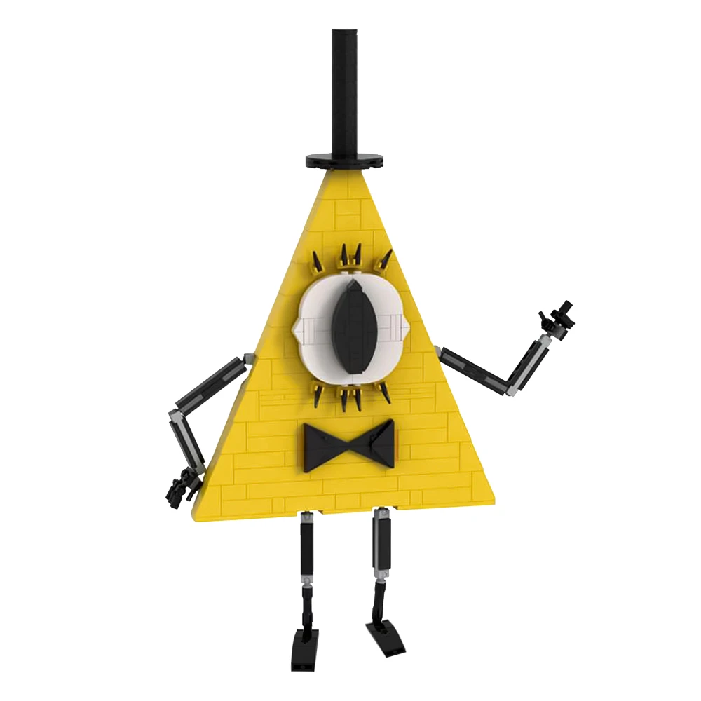 Setbricks MOC Bill Cipher Gravity falls Bricks Model Yellow Gravity Falls Cartoon Characters Building Blocks Set Toys Gift