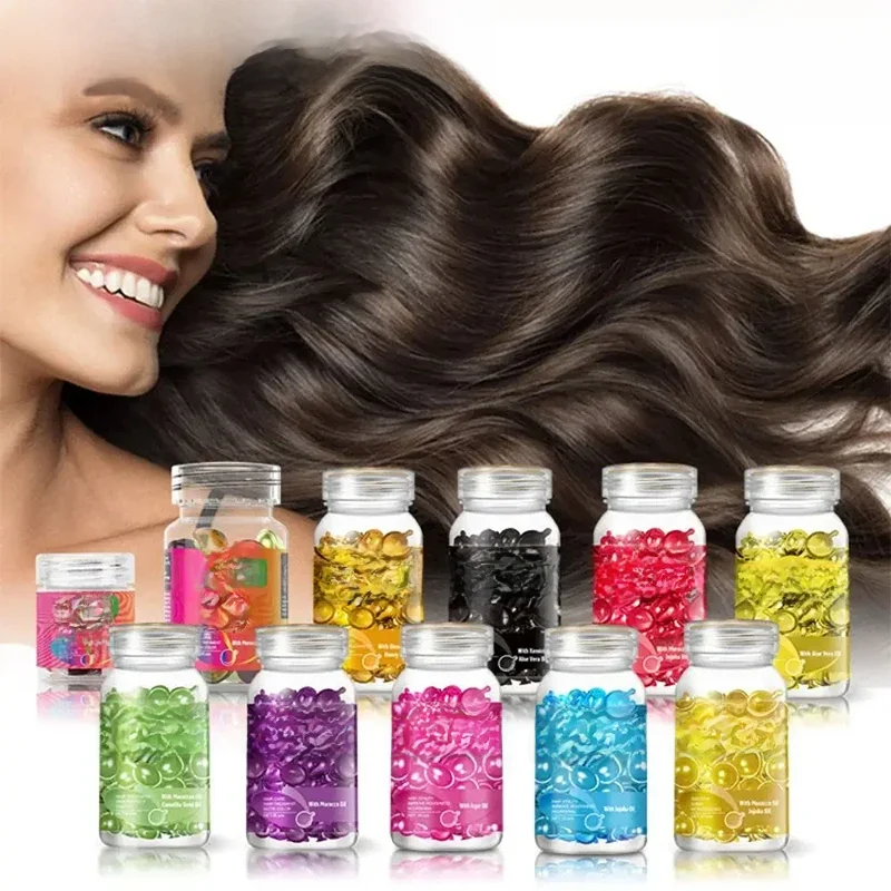 Sevich 30pc cheveux lisses et soyeux vitamine Capsule kératine complexe huile masque capillaire réparation marocaine sérum endommagé soin des cheveux Capsule 2024