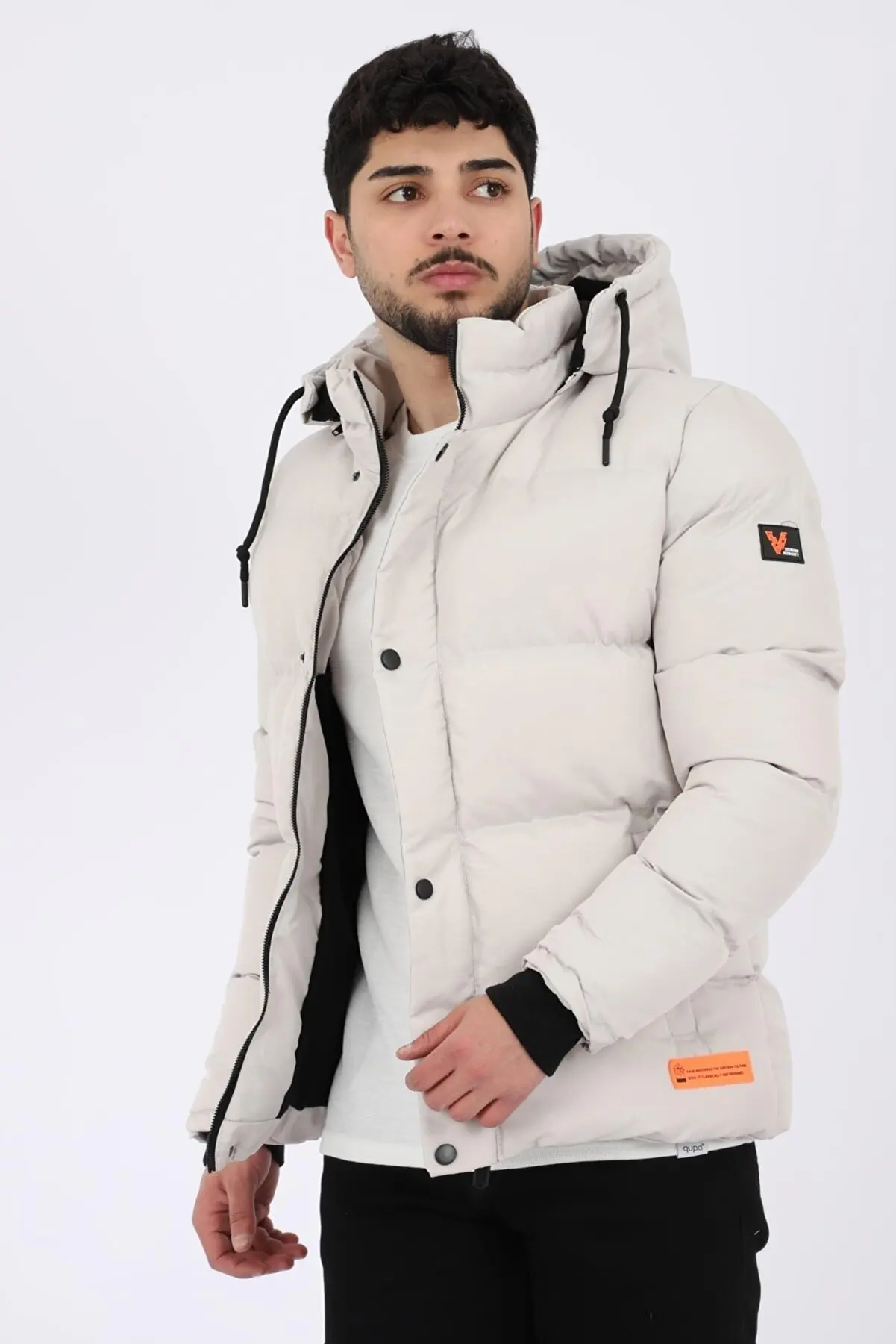 Men's Down Jacket Style Combined With Detachable Hooded Coat Coat With Fur Line 2022 Winter New Season