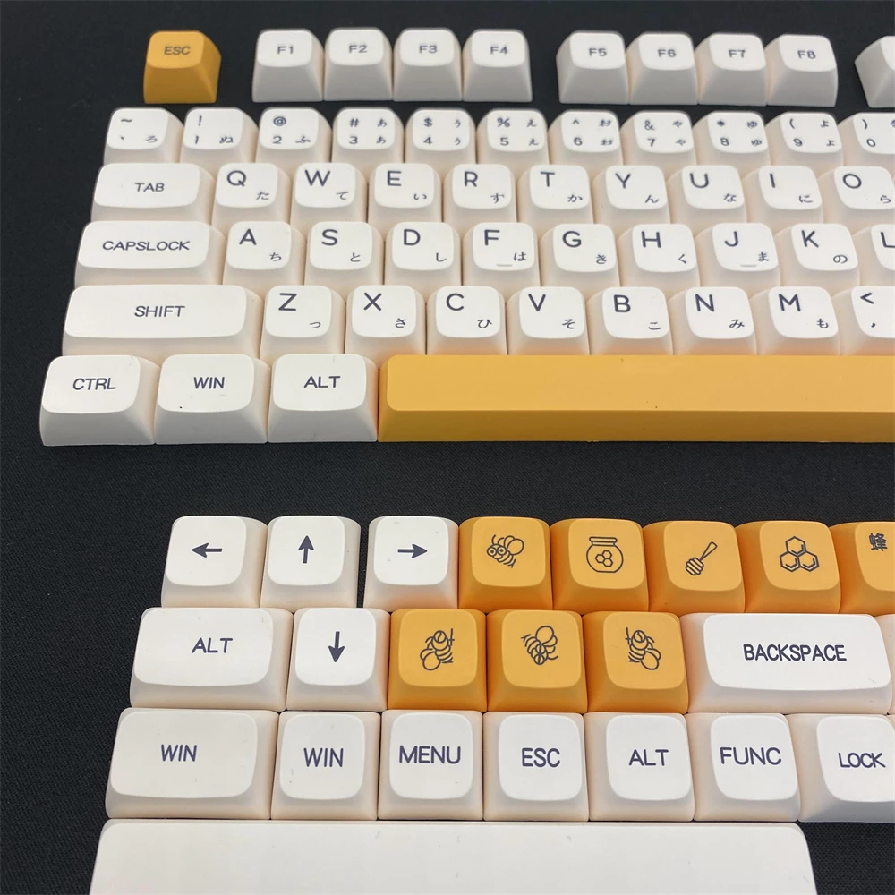 125 Keys PBT Keycap XDA Profile English Japanese Russian Personalized Keycaps For Cherry MX Switch gaming Mechanical Keyboard