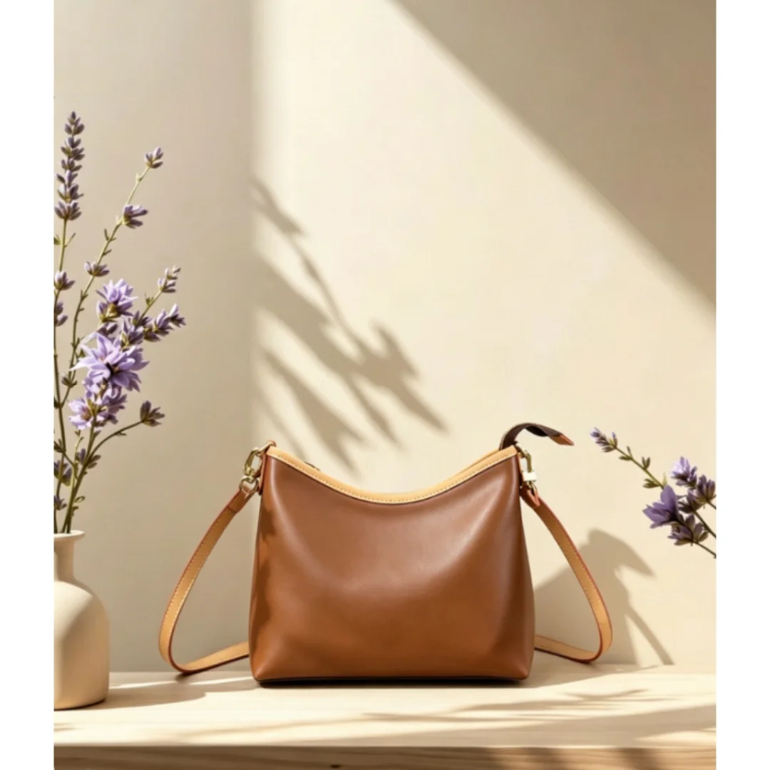 

New Size 25*22CM Women's Fashionable And Versatile Letter-printed Double-strap Bag No Box