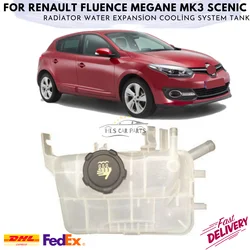 For Renault Fluence Megane MK3 Scenic Radiator Water Expansion Cooling System Tank 217100005R