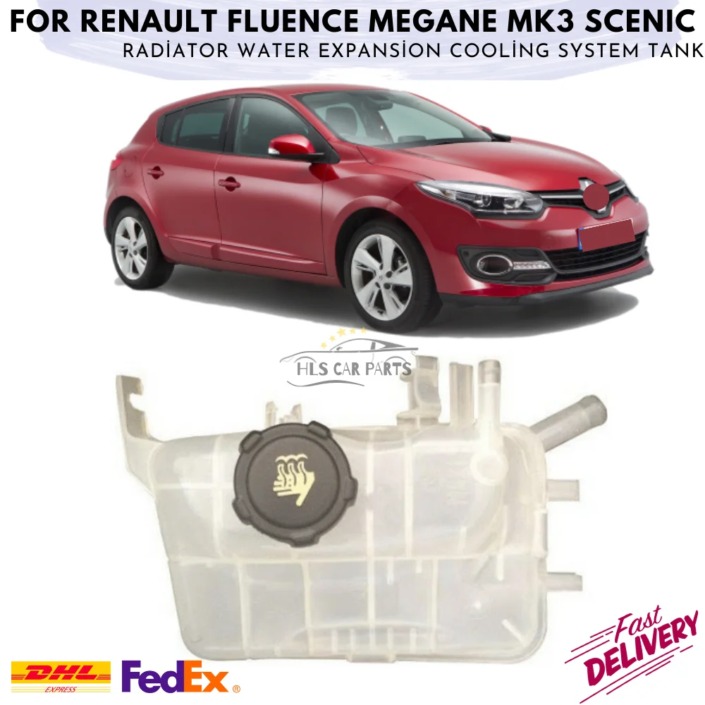 For Renault Fluence Megane MK3 Scenic Radiator Water Expansion Cooling System Tank 217100005R