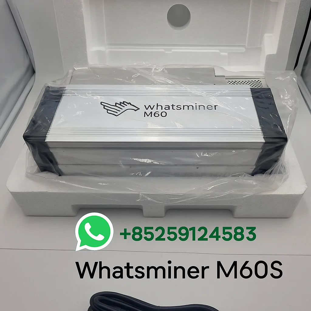 

New Whatsminer M60 166T 3303W ASIC Miner BTC Bitcoin Miner Include PSU