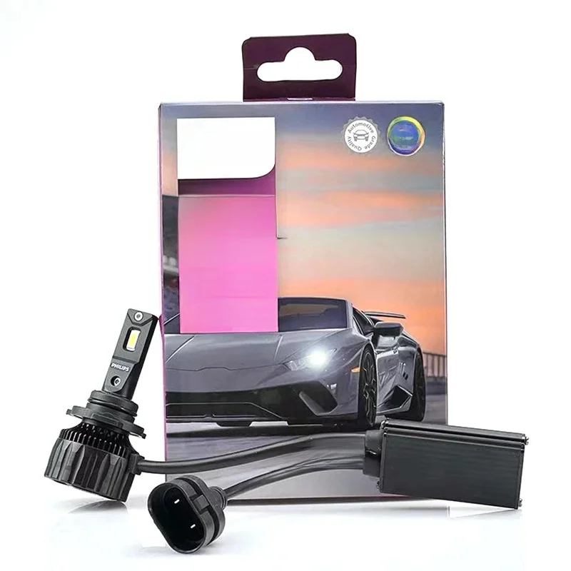 Philips HIR2 9012 Ultinon Rally 3551 Max Power 50W 4500LM Car Headlight 6500K White Max Lumen Watt LED Bulbs 2X