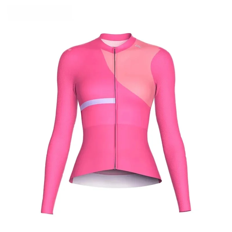 AliExpress INBIKE 2024 Women Long Sleeve Cycling Jersey Biking Clothing for Riding Fast Drying Top Mountain Road Bike Clothes with Pockets